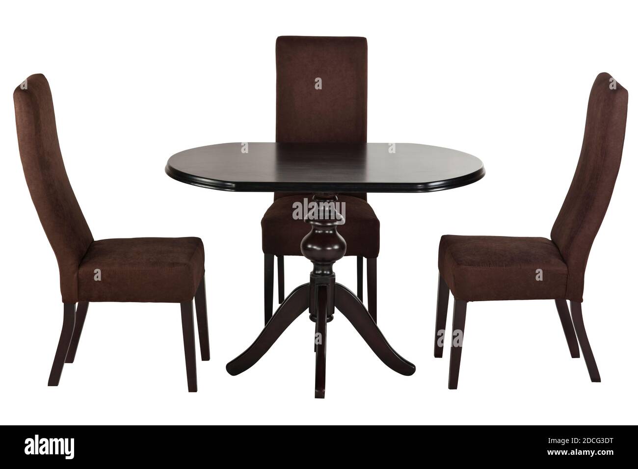 modern dining table isolated on white background Stock Photo - Alamy