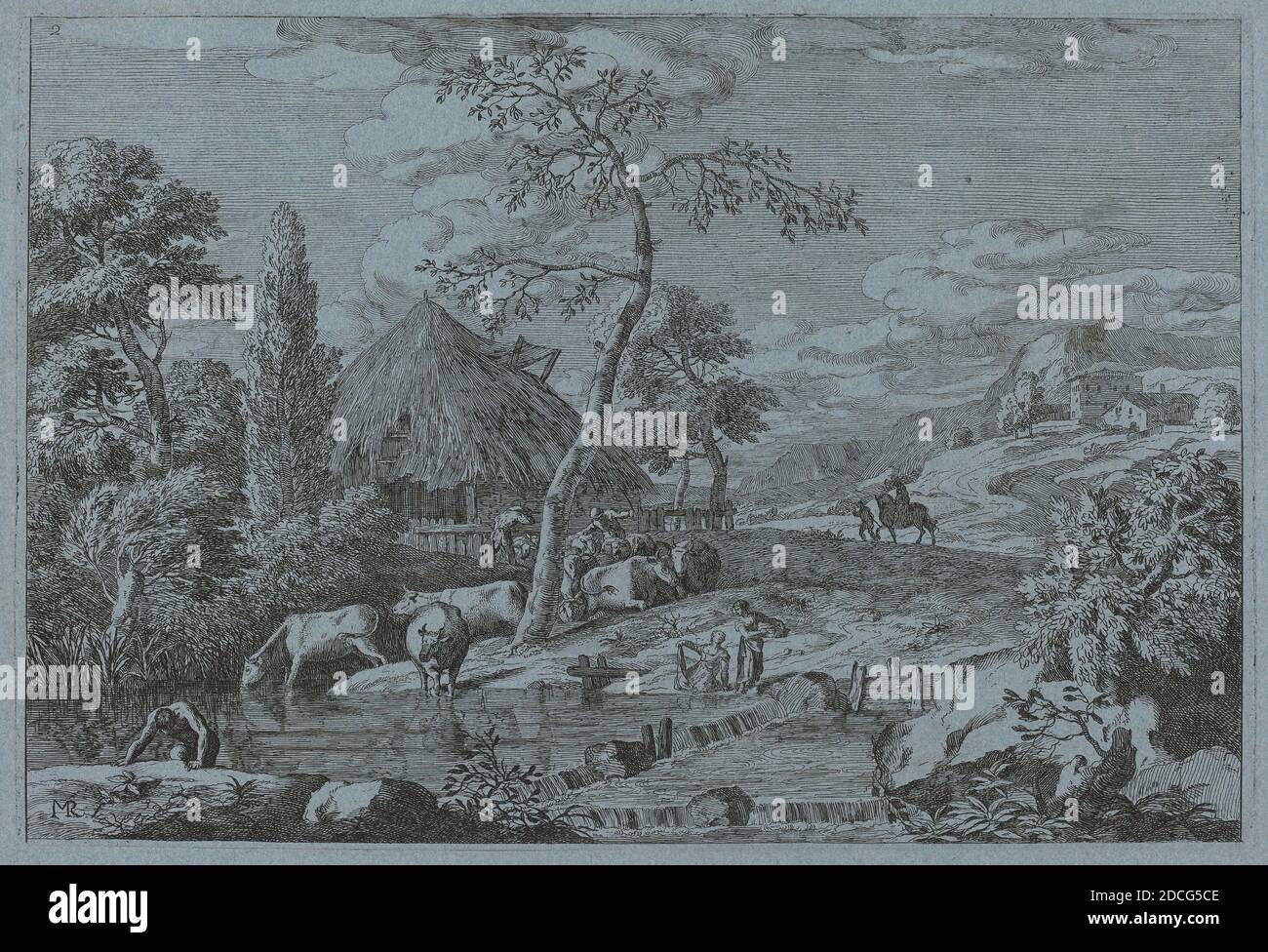 MARCO RICCI (BELLUNO 1676-1730 VENISE), Caprice architectural avec
