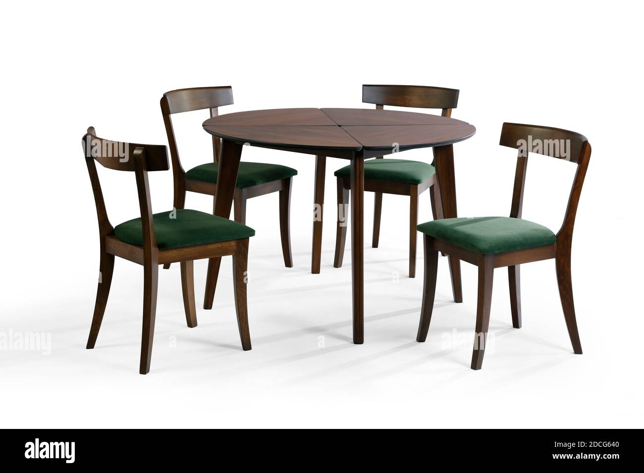 modern dining table isolated on white background Stock Photo - Alamy
