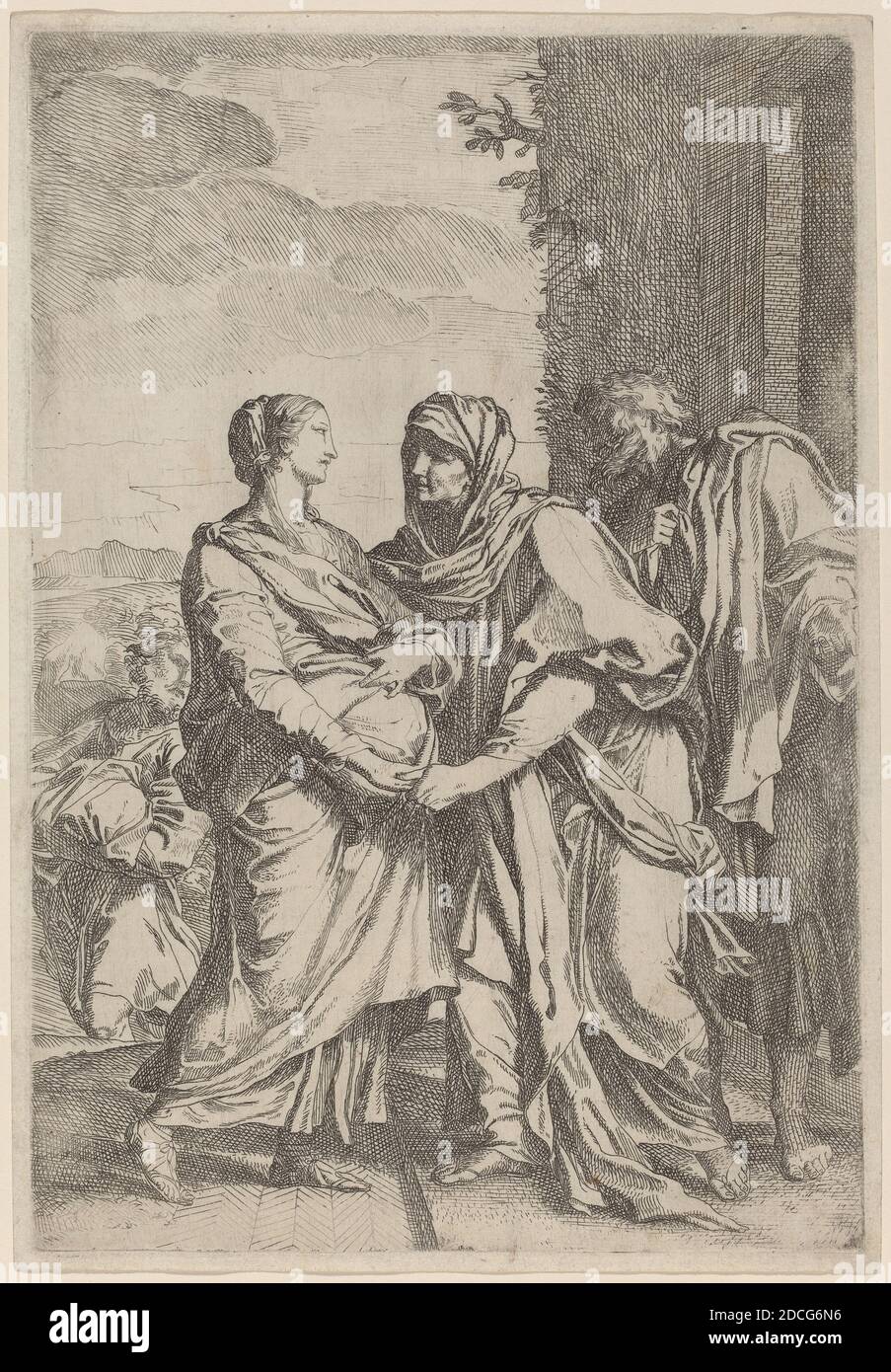 Carlo Maratta, (artist), Italian, 1625 - 1713, The Visitation, etching ...