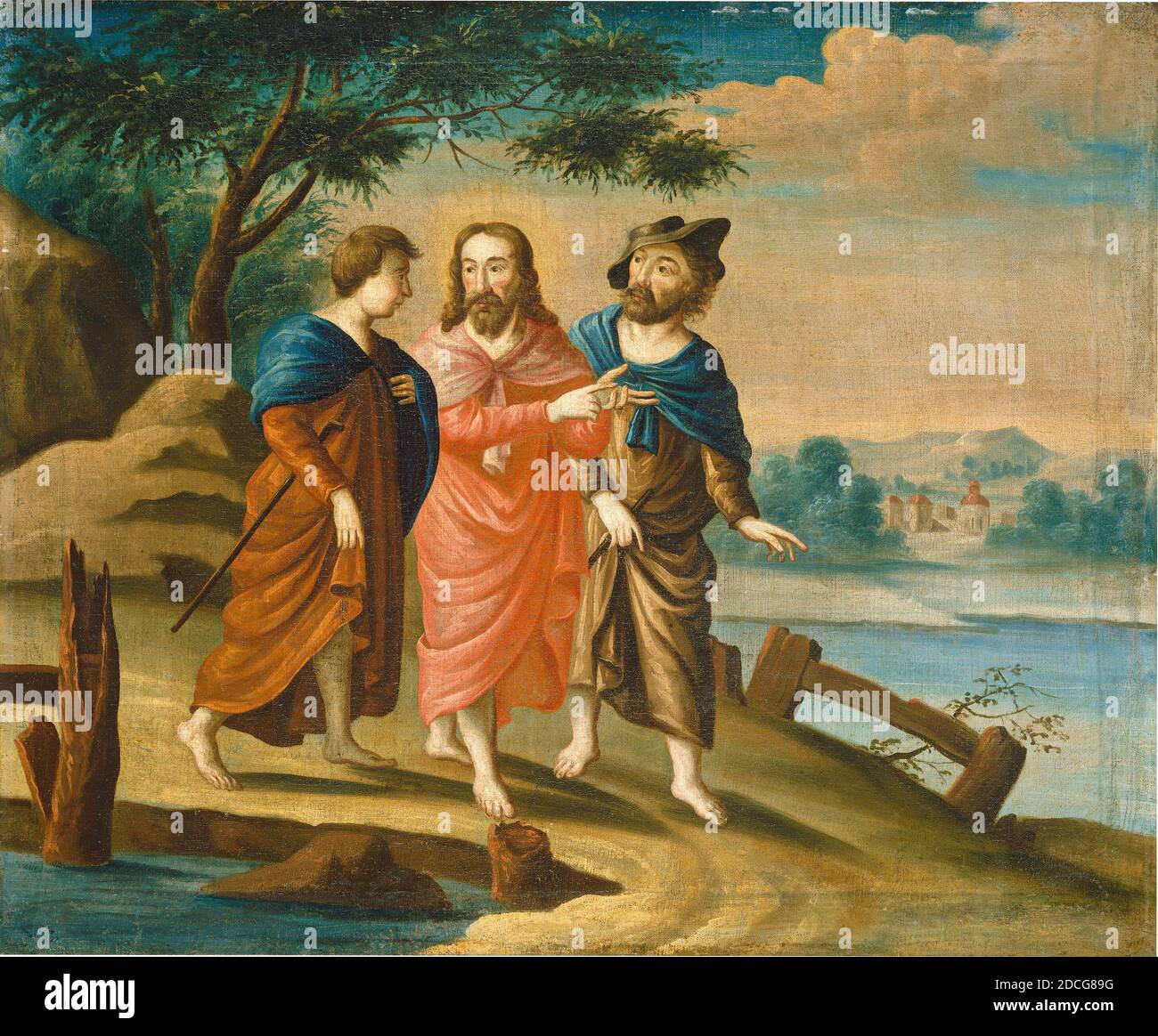 Christ on the road to emmaus hi-res stock photography and images - Alamy