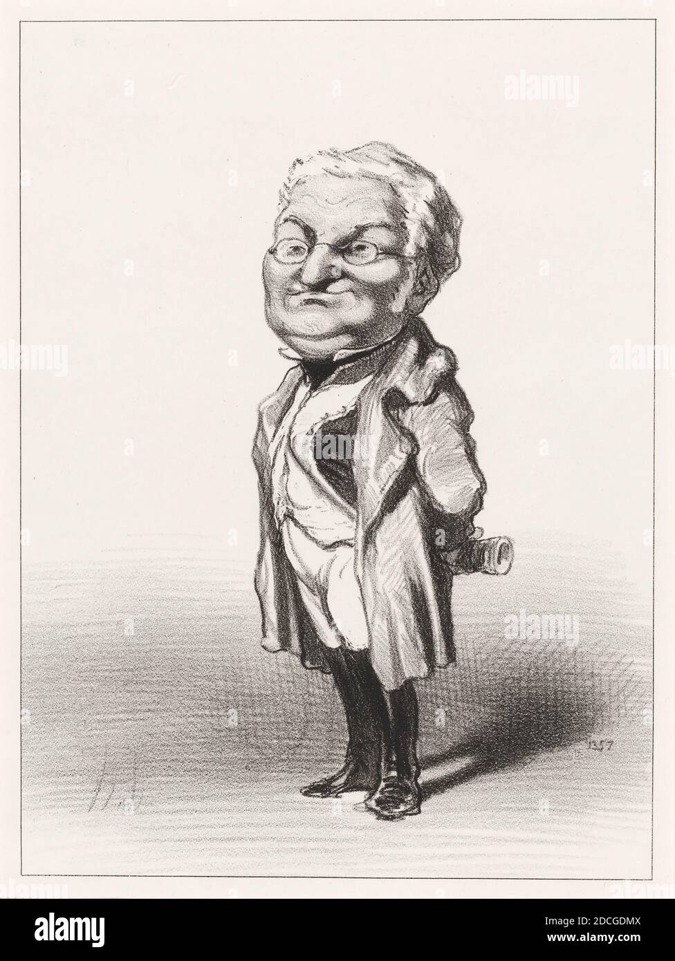 Honoré Daumier, (artist), French, 1808 - 1879, Adolphe Thiers, Les Représentans représentés: pl.4, (series), 1848, lithograph Stock Photo