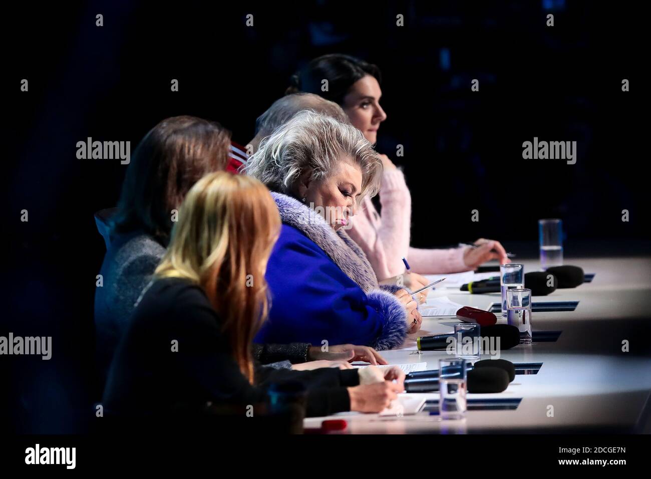 November 21, 2020. Moscow, Russia, TV show 'Ice Age' for First chanel