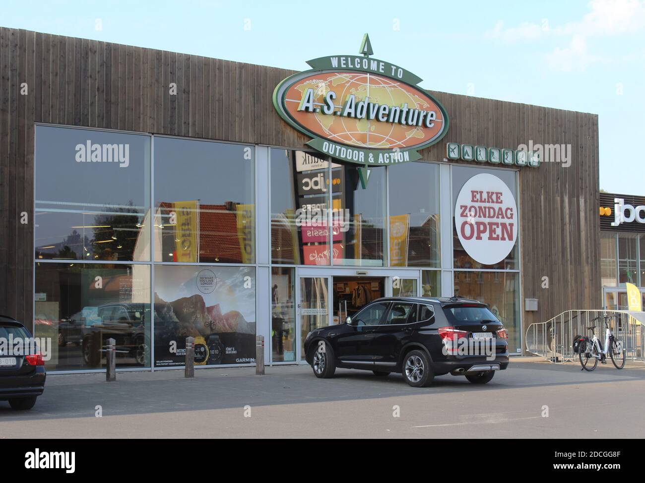 DENDERMONDE, BELGIUM, 19 SEPTEMBER 2020: Exterior view of an AS Adventure store. It is Belgian owned chainstore specialising in outdoor clothing and e Stock Photo