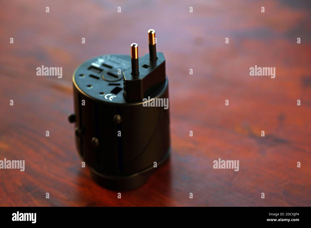 Travel adapter to european plug Stock Photo Alamy