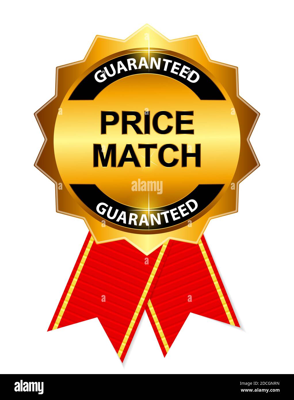 gold-label-price-match-illustration-stock-photo-alamy