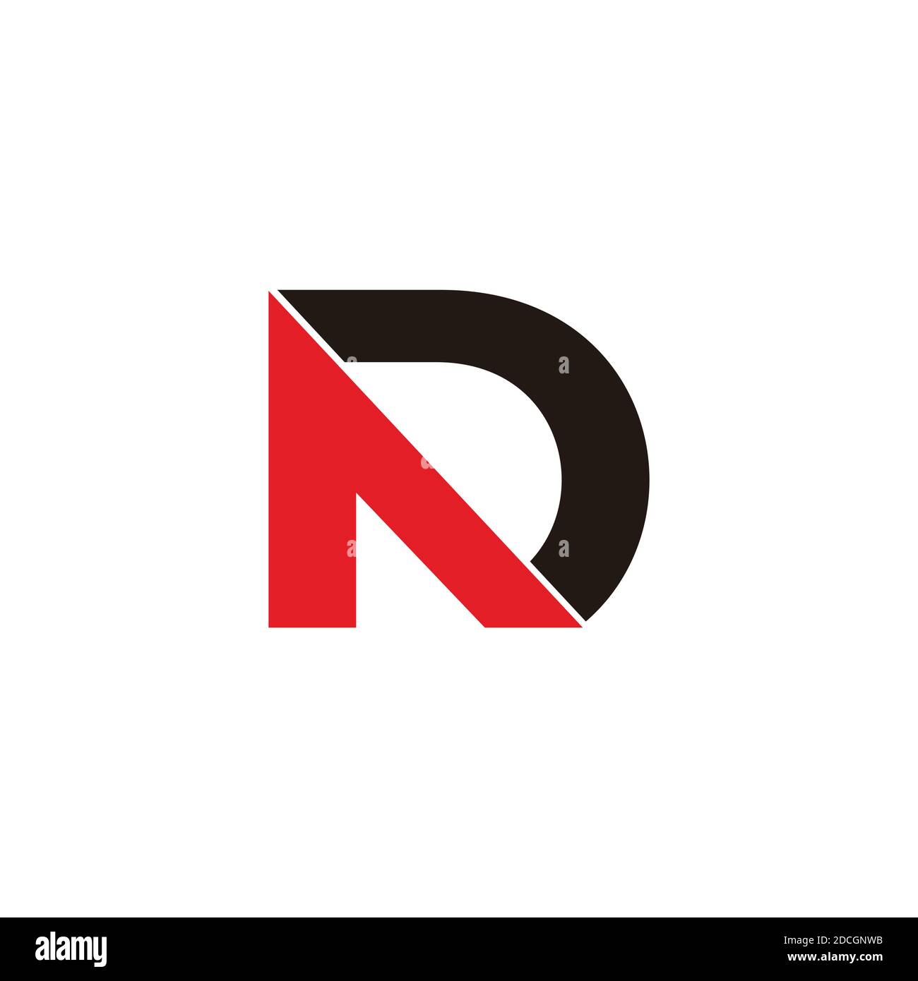 abstract letter ad simple geometric arrow design logo vector Stock ...