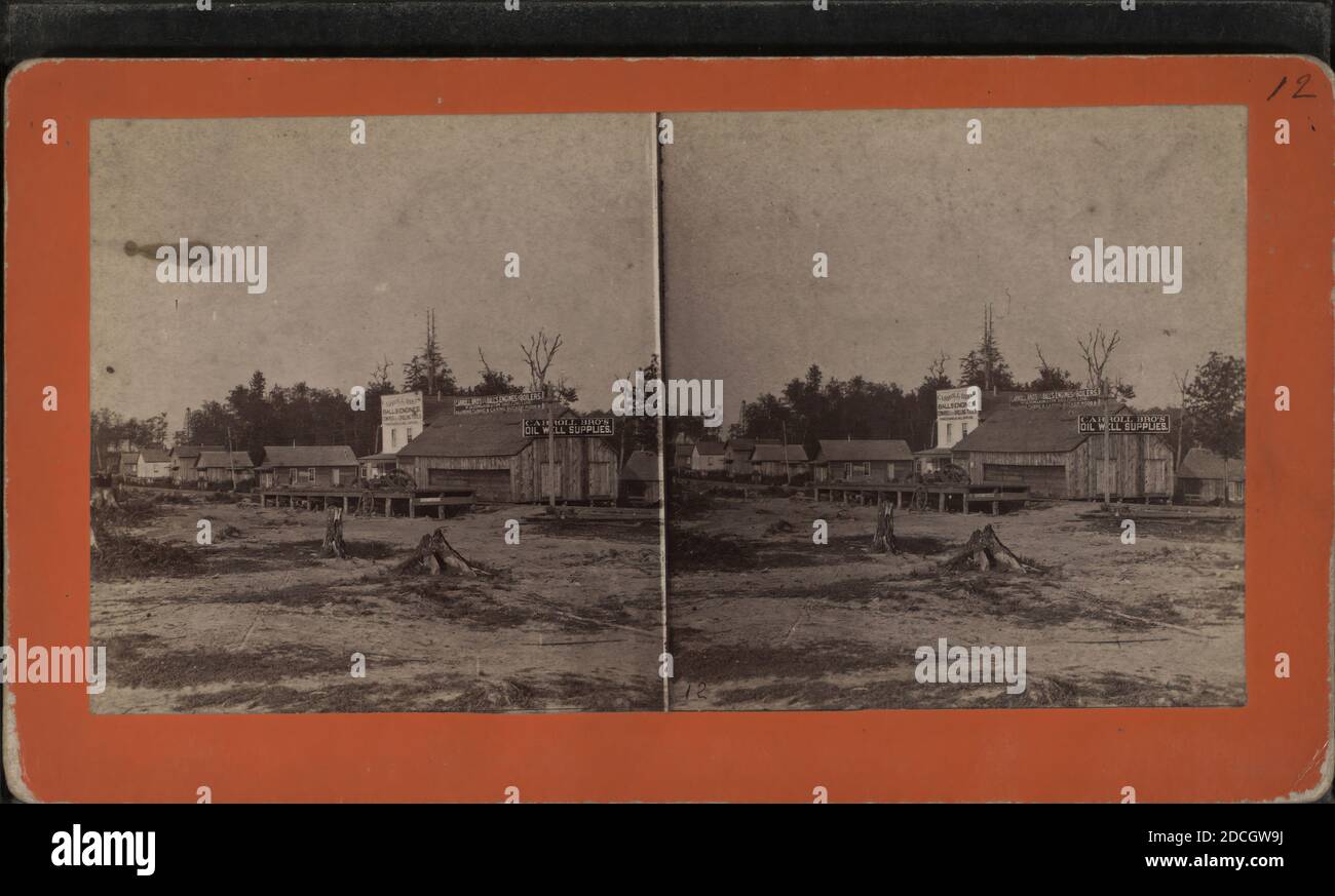 Oil Well supplies stores in Rock City., Johnson Gallery, 1858?1891, New York (State Stock Photo