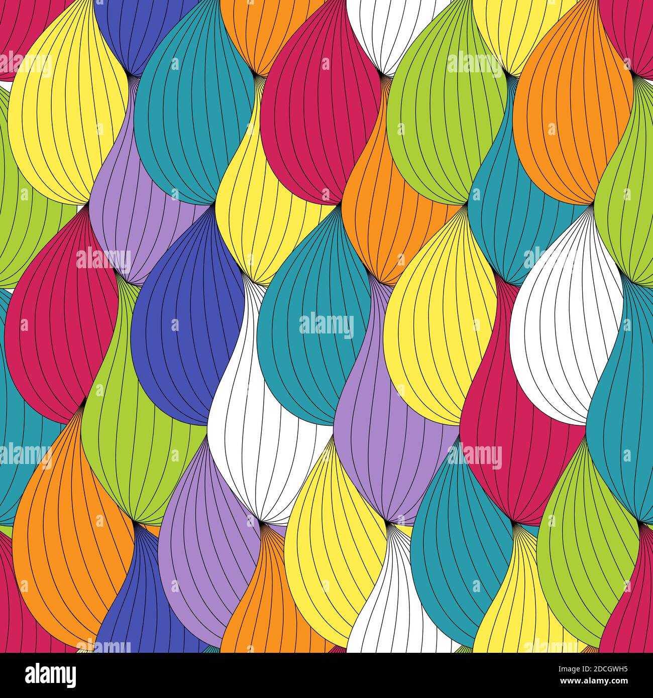 Abstract Wave Seamless Pattern Background. Illustration Stock Photo - Alamy
