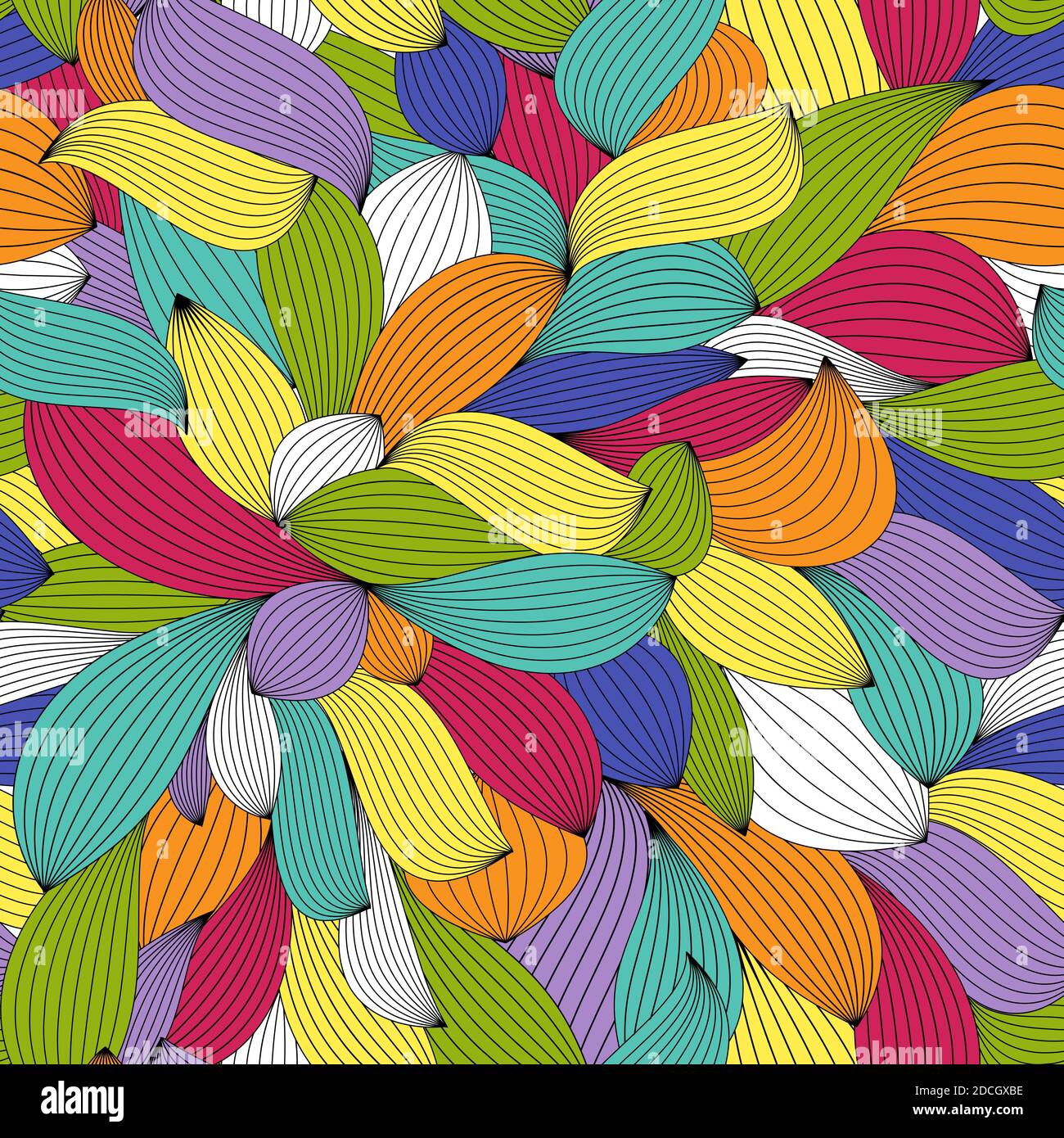 Abstract Wave Seamless Pattern Background. Illustration Stock Photo - Alamy