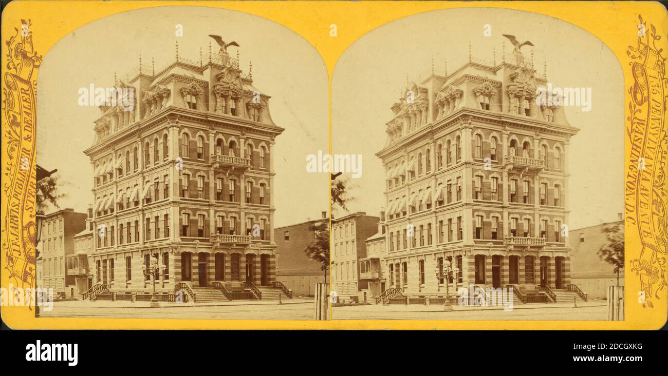 The 'Republican' Building., Jarvis, J. F. (John F.) (b. 1850), 1880, Washington (D.C Stock Photo
