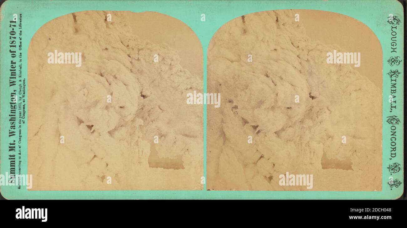 Portion of Chain, on Tip Top House, frost two feet in diameter., Clough & Kimball, Winter, New