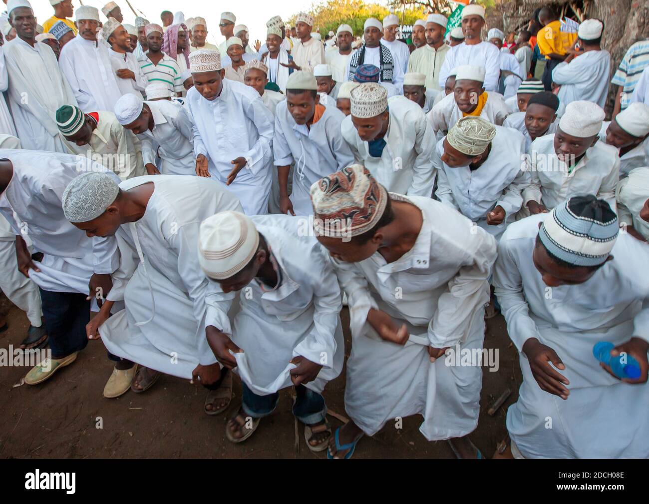 Muslim people celebrating the Maulid festival, Lamu County, Lamu, Kenya