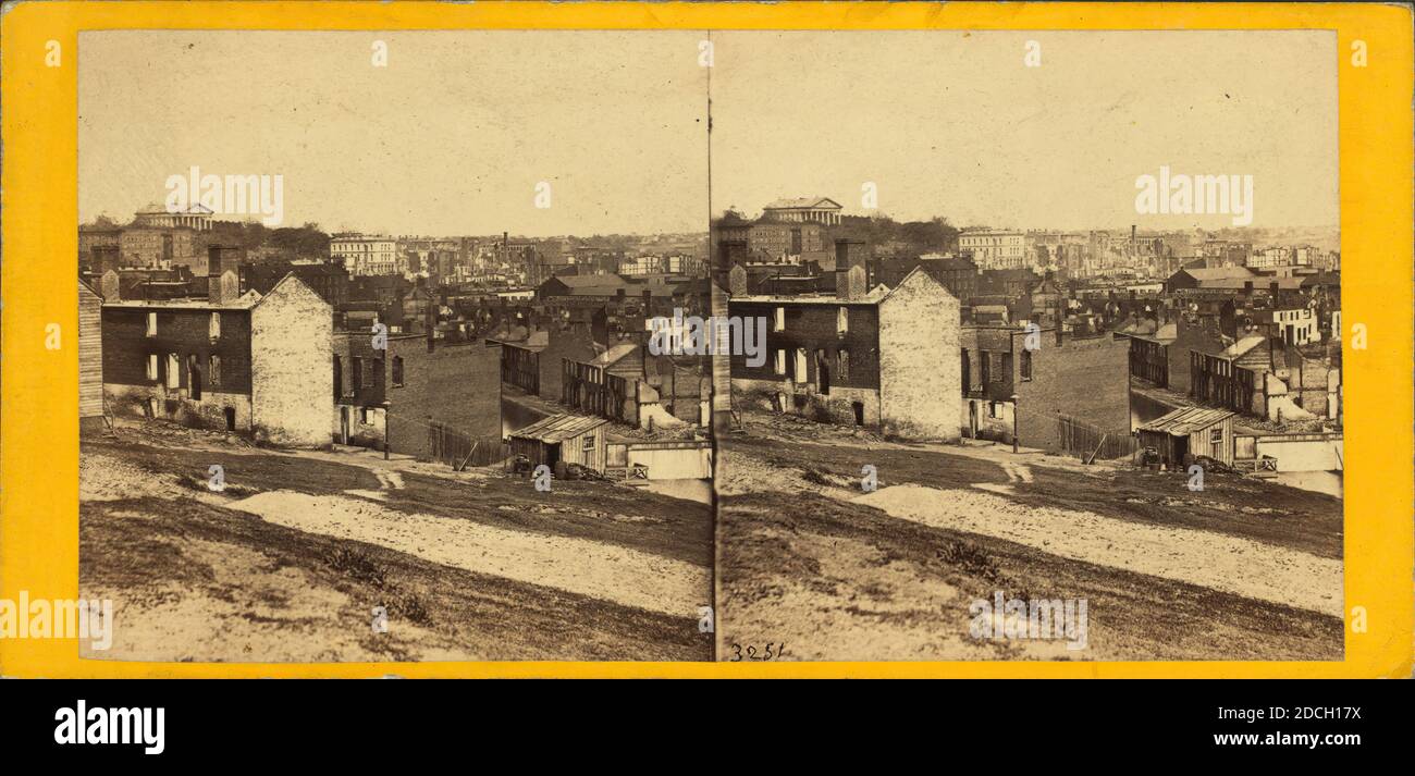 Panoramic view of Richmond, Va., from Gamble Hill., E. & H.T. Anthony (Firm), 1861, United States Stock Photo