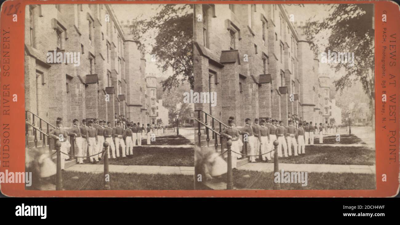 U. S. Military Academy, West Point, N.Y., Pach, G. W. (Gustavus W.) (1845-1904), United States Military Academy, New York (State), West Point (N.Y Stock Photo