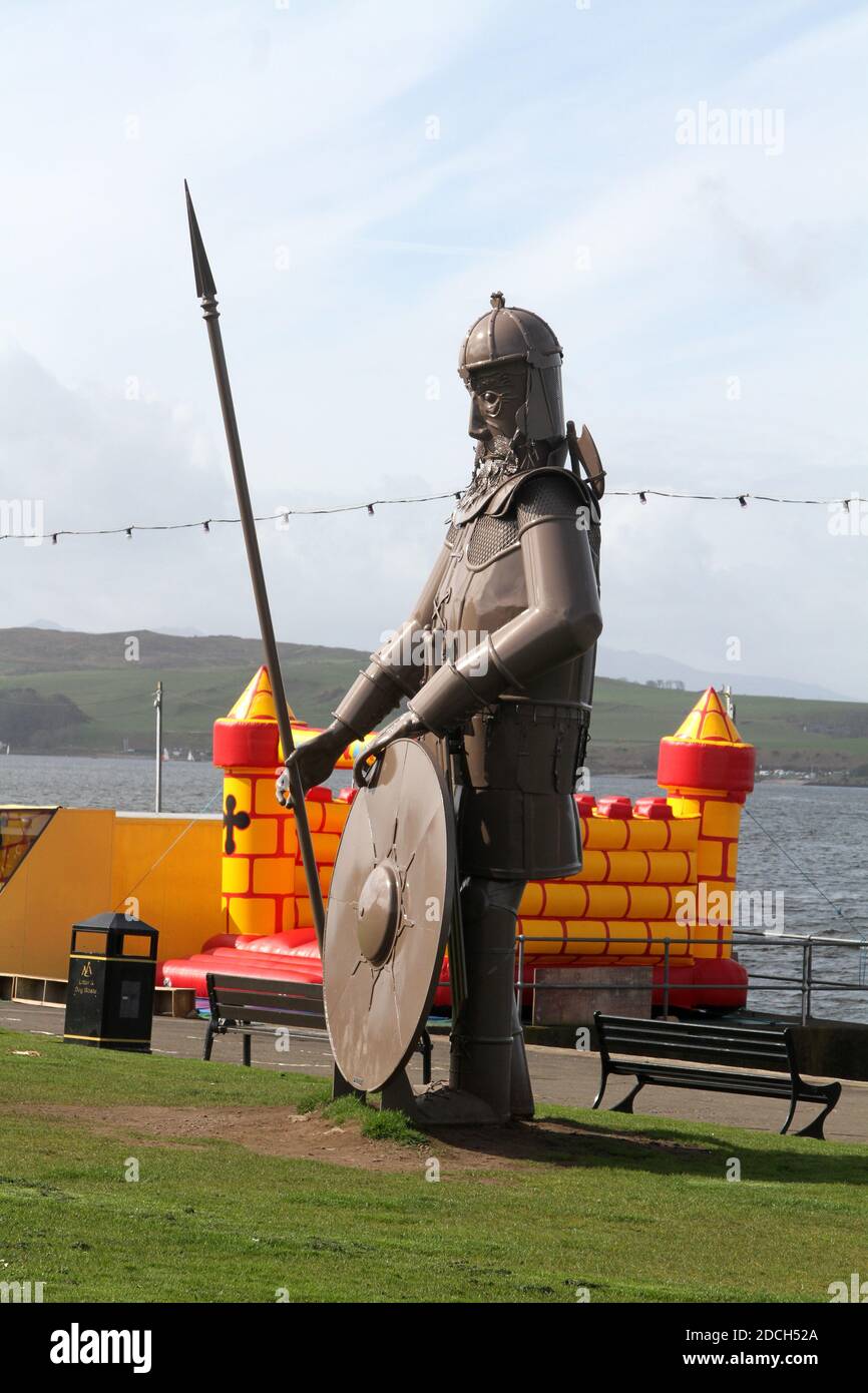 Largs, North Ayrshire, Scotland, UK .Statue known as Magnus the Viking