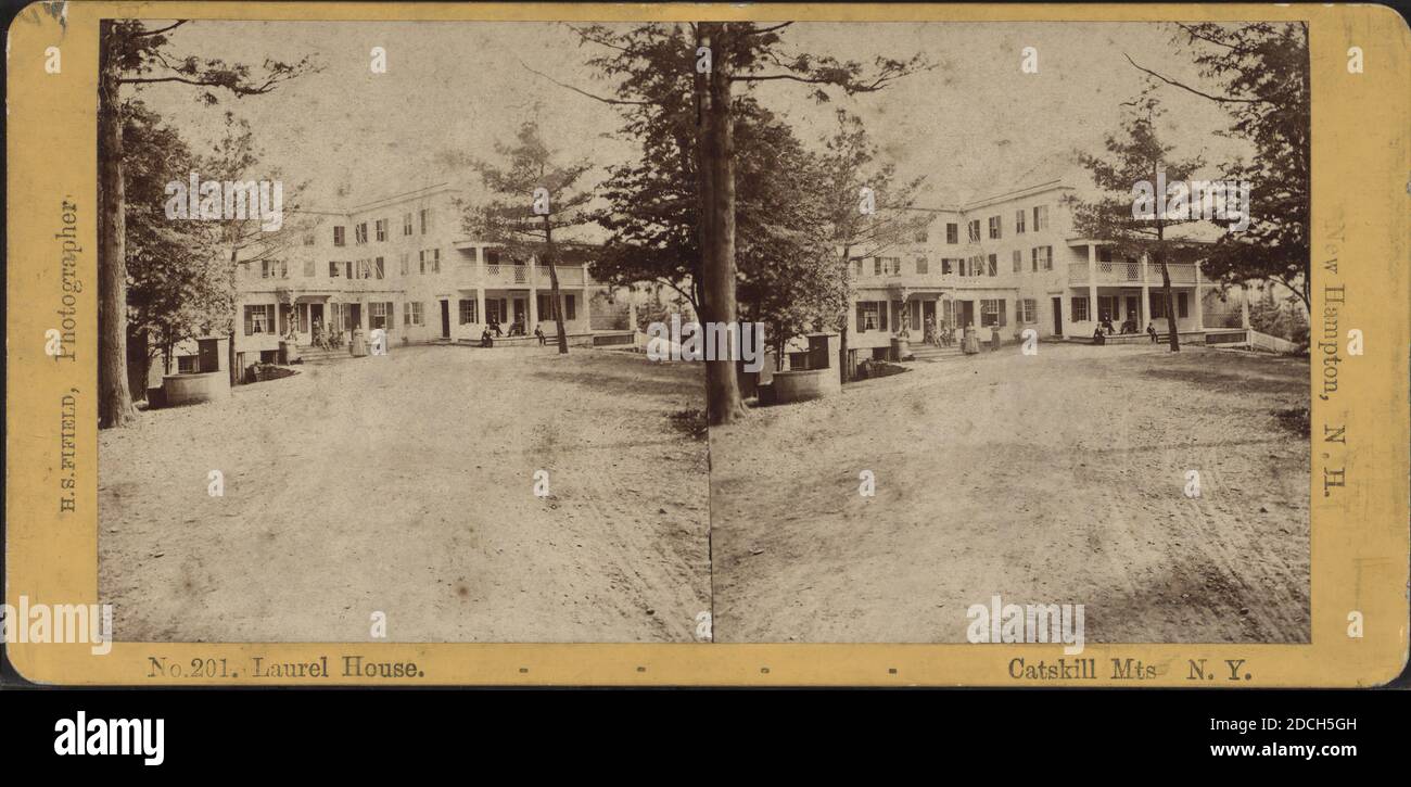 Laurel House, Catskill Mts., N.Y., Fifield, H. S., Wells, Resorts, Guests, New York (State), Catskill Mountains (N.Y Stock Photo