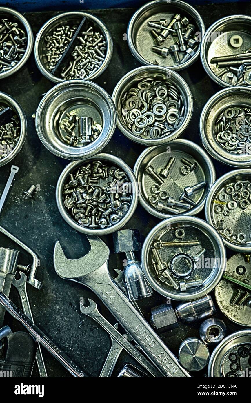 espresso machine service , espresso machines handmade Stock Photo Alamy