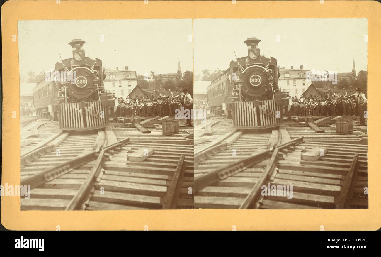 The first train to cross ... bridge June 5th 1897, Wrightsville 11:32 ...