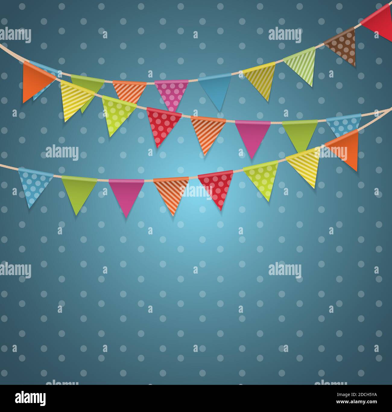 Party Background with Flags Illustration Stock Photo - Alamy