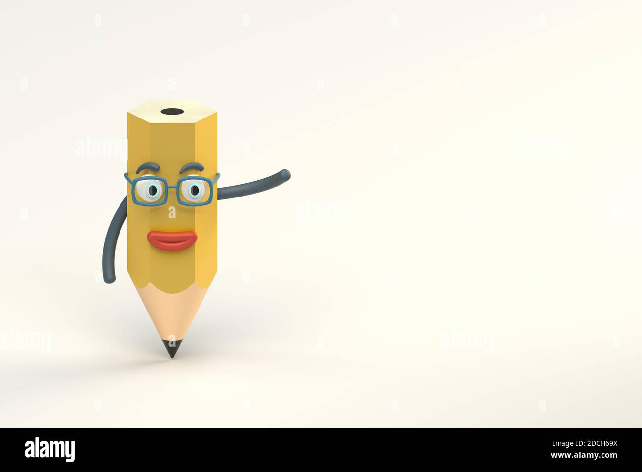 Cartoon pencil character with white background, 3d rendering. Computer digital drawing Stock Photo - Alamy Cartoon pencil character with white background, 3d rendering. Computer digital drawing Stock Photo - Alamy