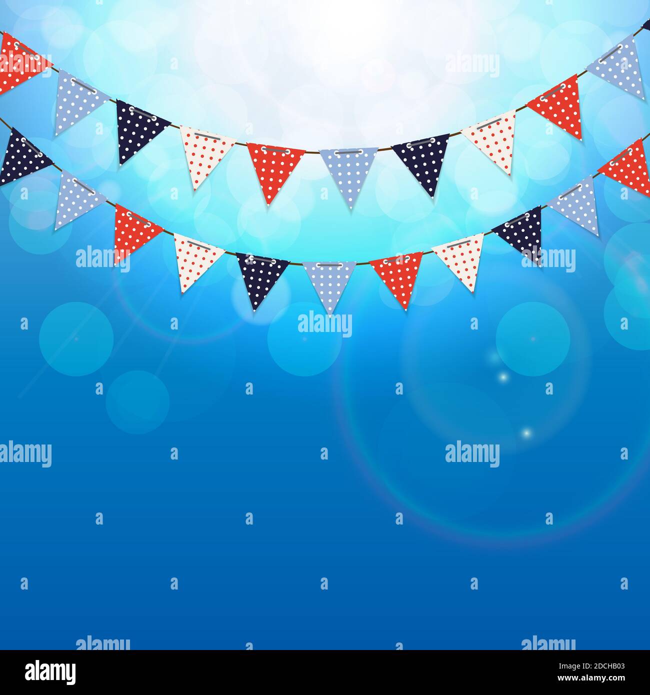 Party Background with Flags Illustration Stock Photo - Alamy