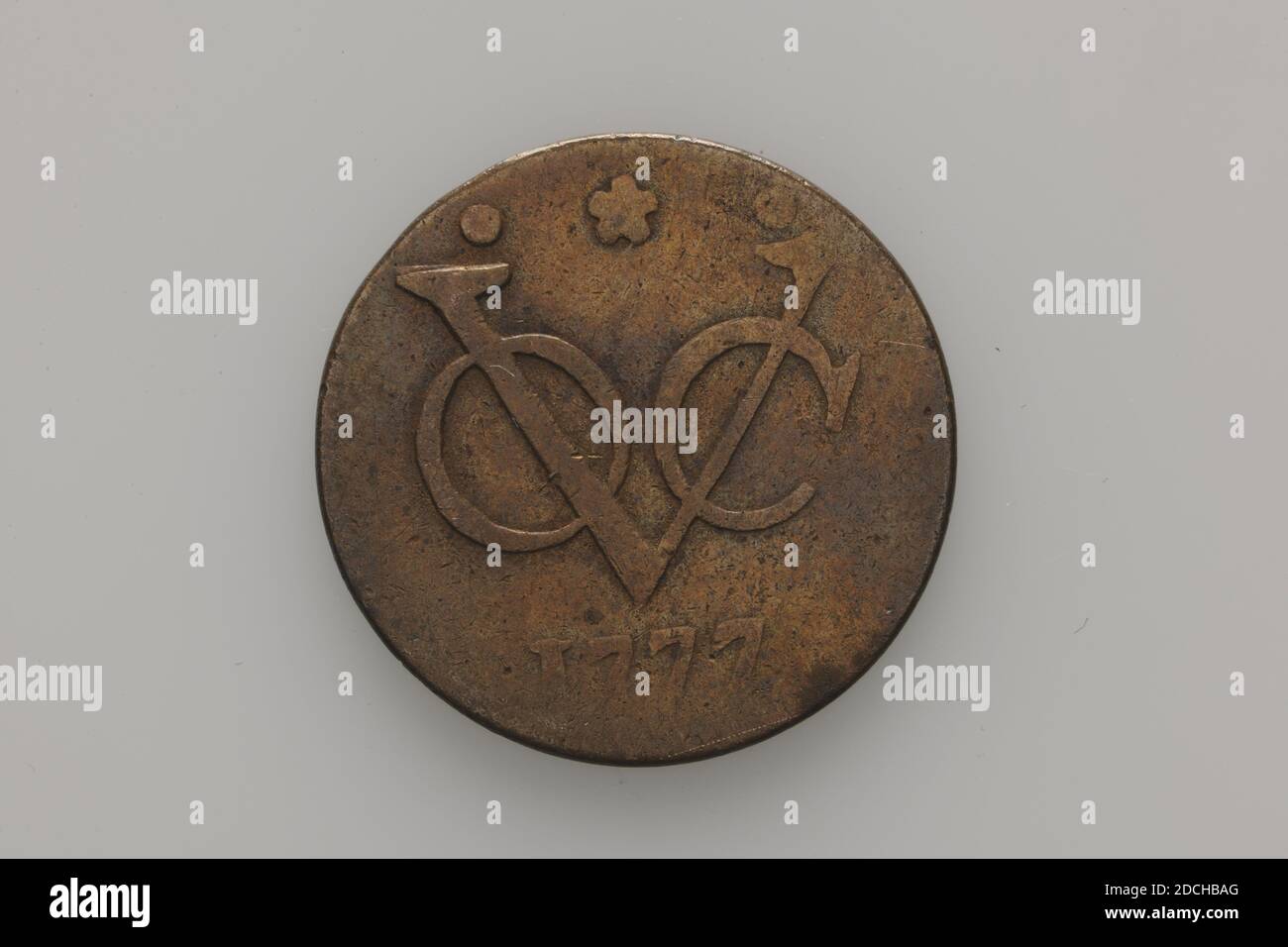 Coin Medium Of Exchange Anonymous 1777 Minted General 2 X 0 1cm 20 X 1mm Weight 2 7g Coat Of Arms Sign Lion Copper Coin Of The Dutch East India Company Voc From 1777