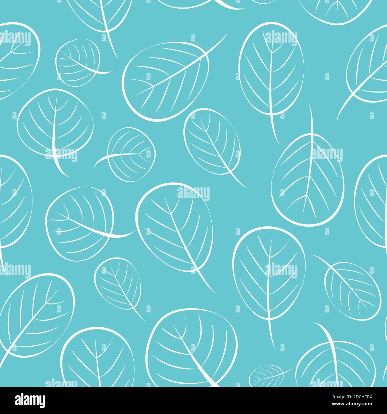 Autumn Leaves Seamless Pattern Background Illustration Stock Photo - Alamy