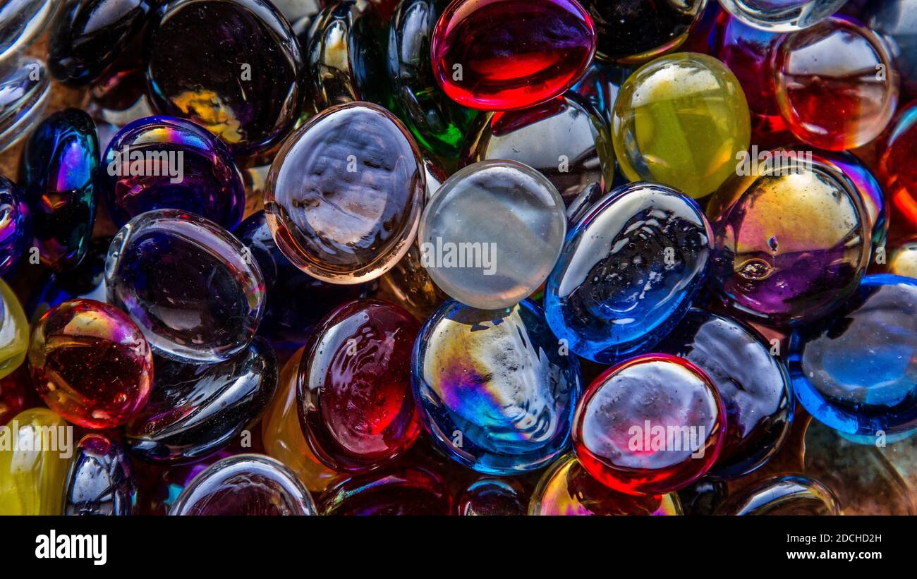 Coloured Glass Beads Stock Photo Alamy