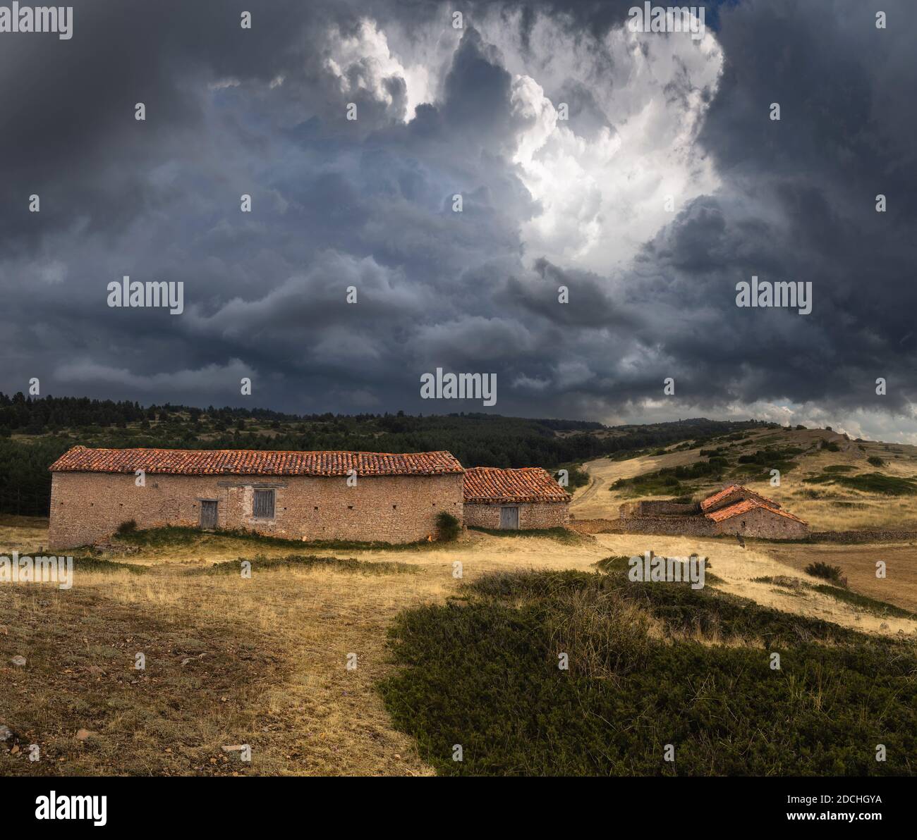 Rural landscape stormy weather hi-res stock photography and images - Alamy