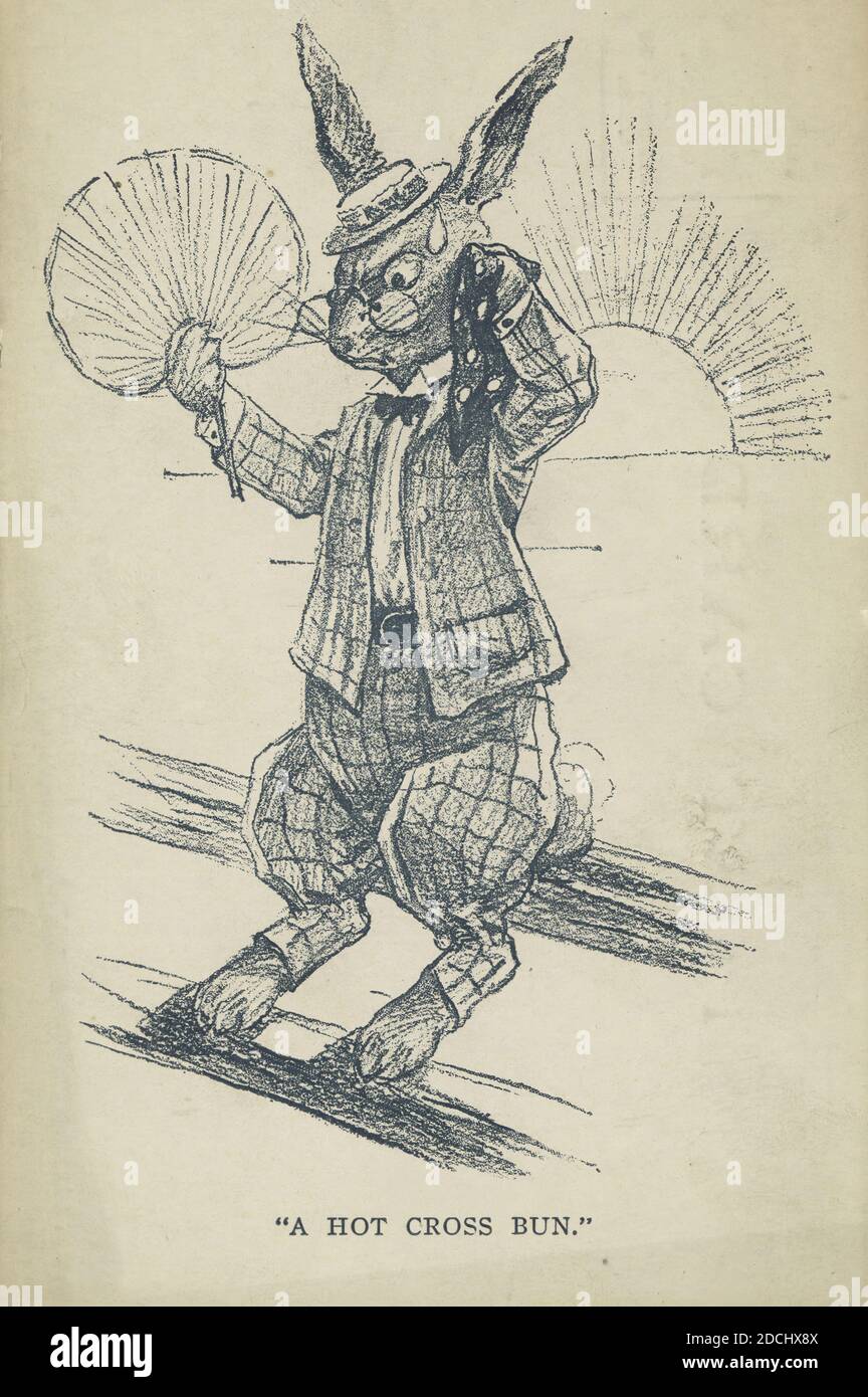 A Hot Cross Bun, Life Cartoons, still image, Postcards, 1898 - 1931 Stock Photo