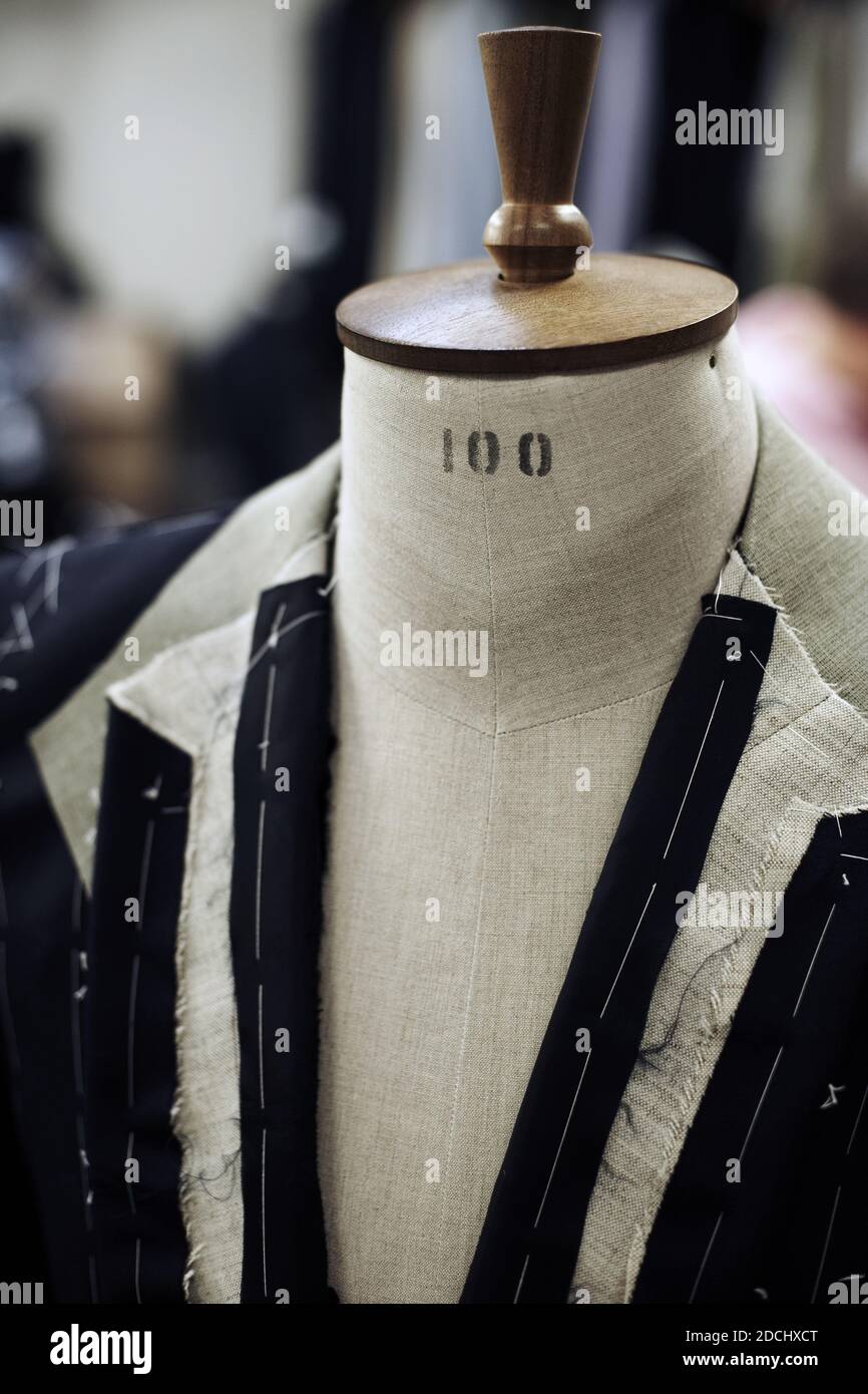United Kingdom /London /Savile Row/ A tailored suit in progress Stock Photo Alamy