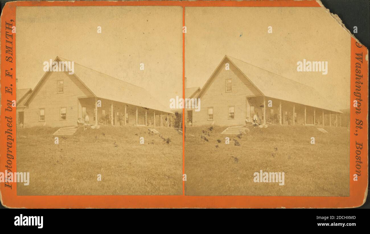 Camp Kennebago, Headquarters Oquossoc Angling Association., still image, Stereographs, 1850 - 1930 Stock Photo