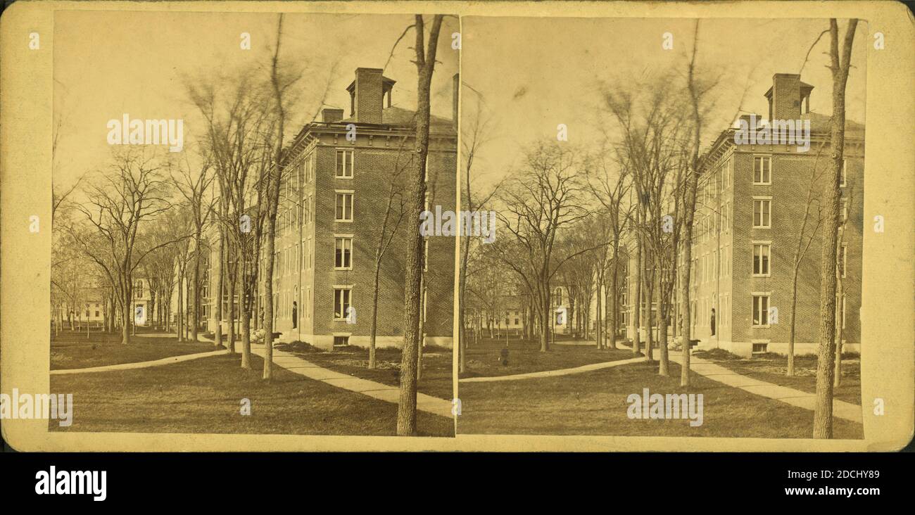 Colby University., still image, Stereographs, 1850 - 1930, Carleton, C. G Stock Photo
