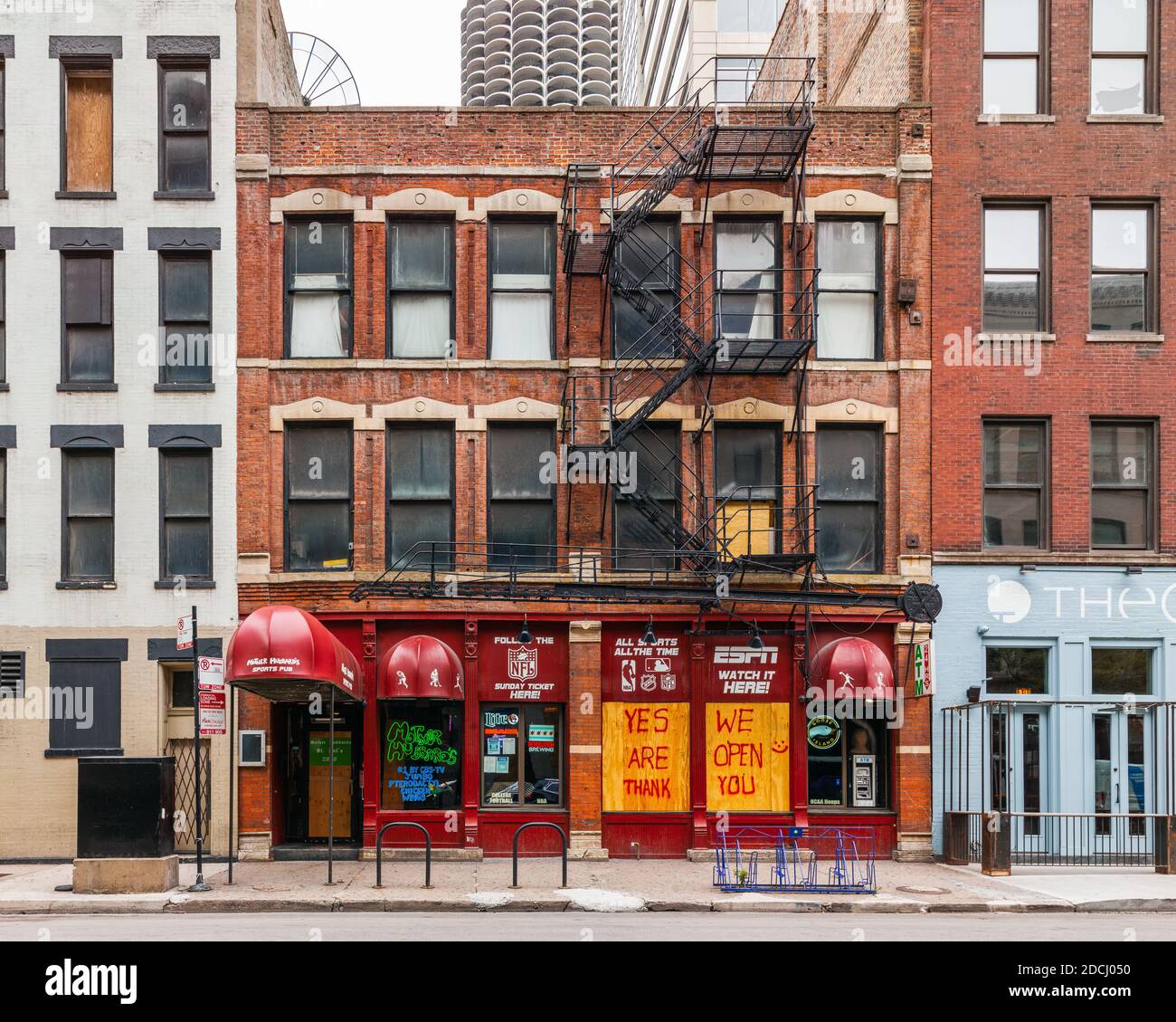 19th Century buildings in the River North neighborhood Stock Photo