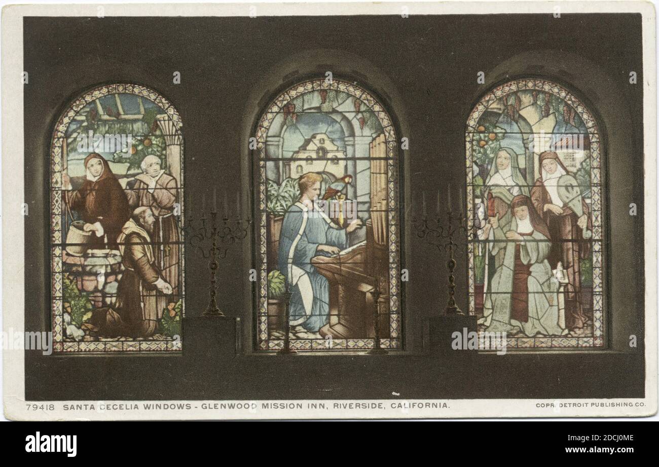 Window From Mission Santa Ines Santa cecelia windows hi-res stock photography and images - Alamy