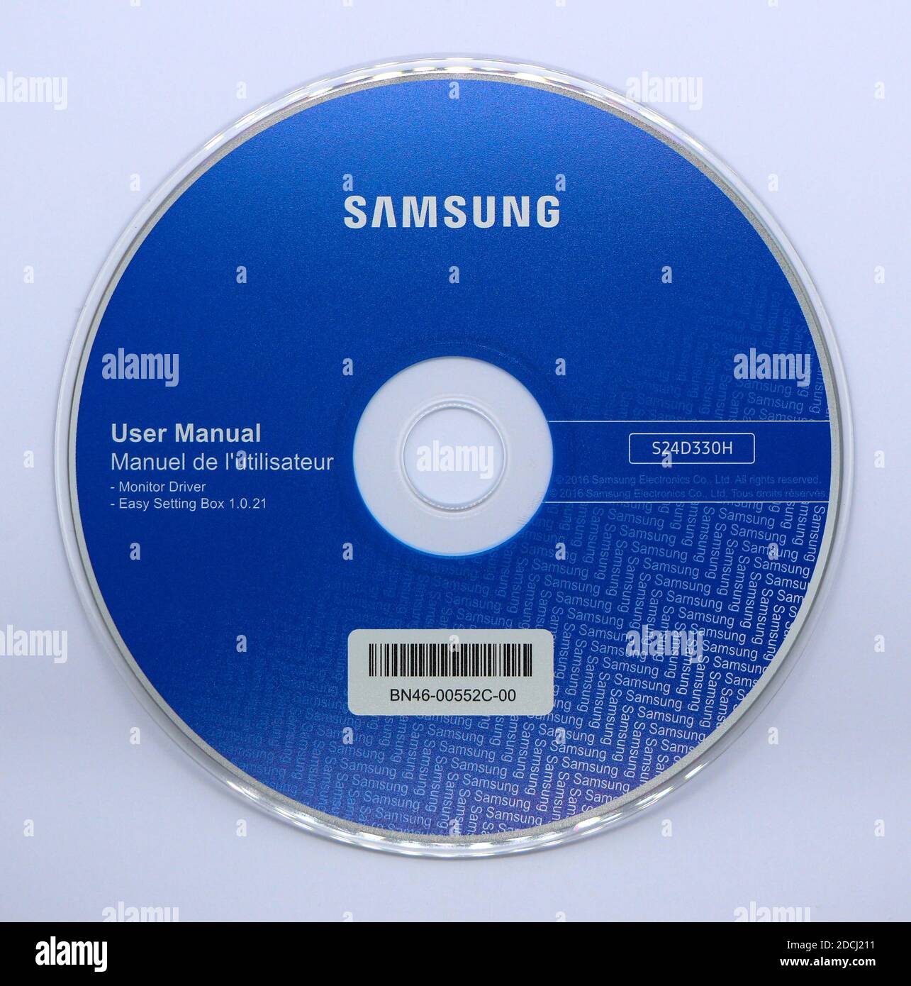 Photo of a Samsung user manual for a tv on a CD Stock Photo - Alamy
