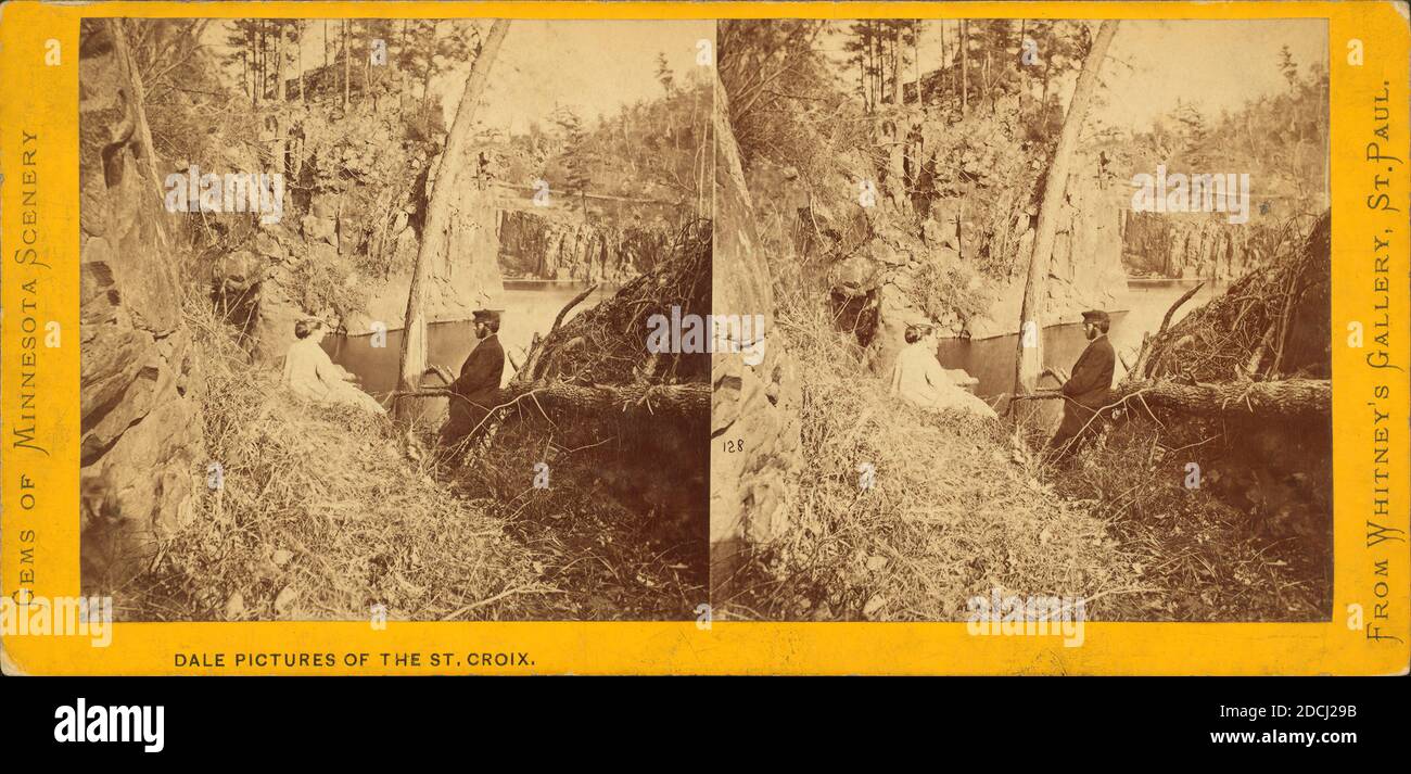 Dale pictures of the St. Croix., still image, Stereographs, 1850 - 1930 Stock Photo