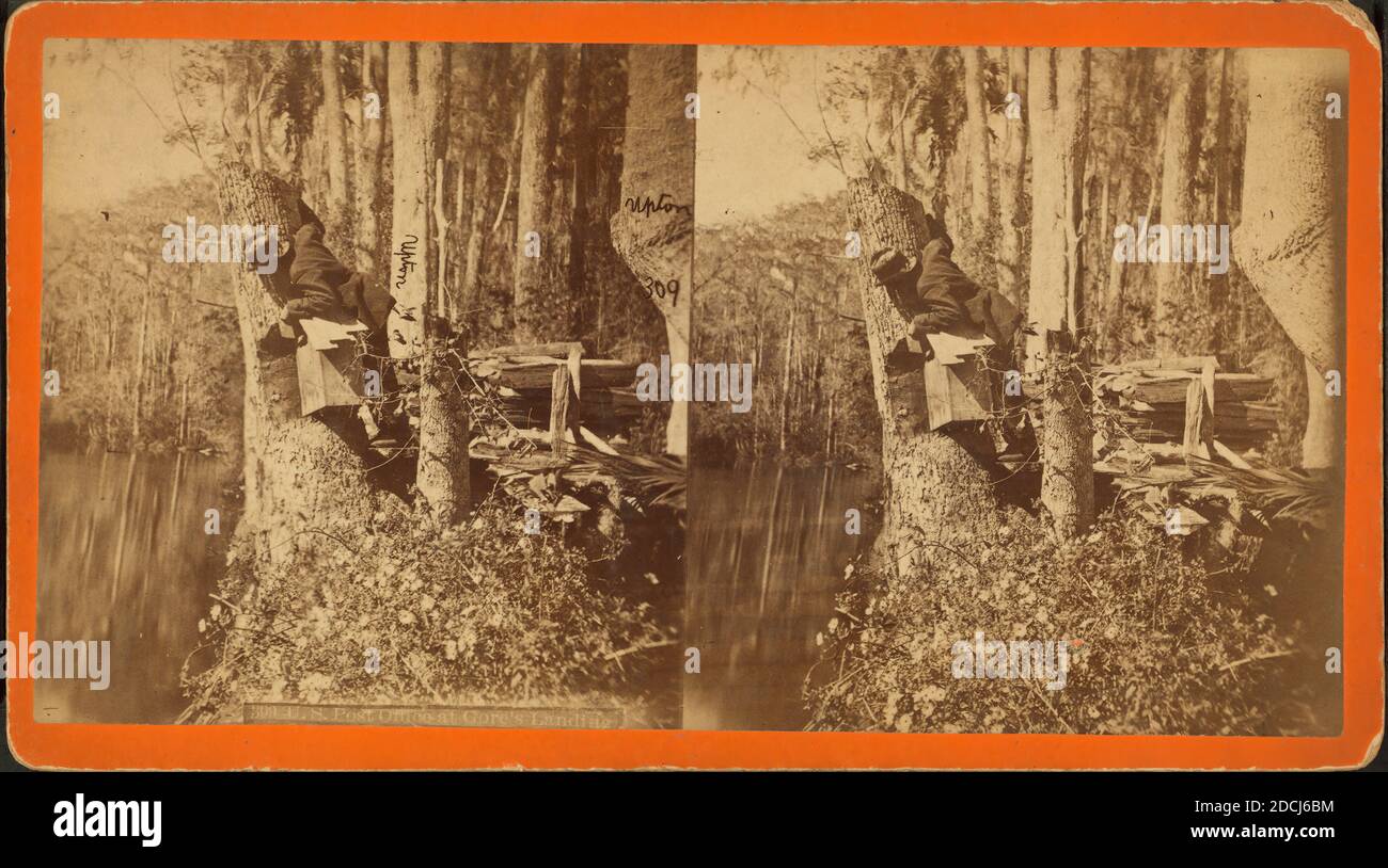 U.S. Post Office at Gore's Landing, still image, Stereographs, 1885