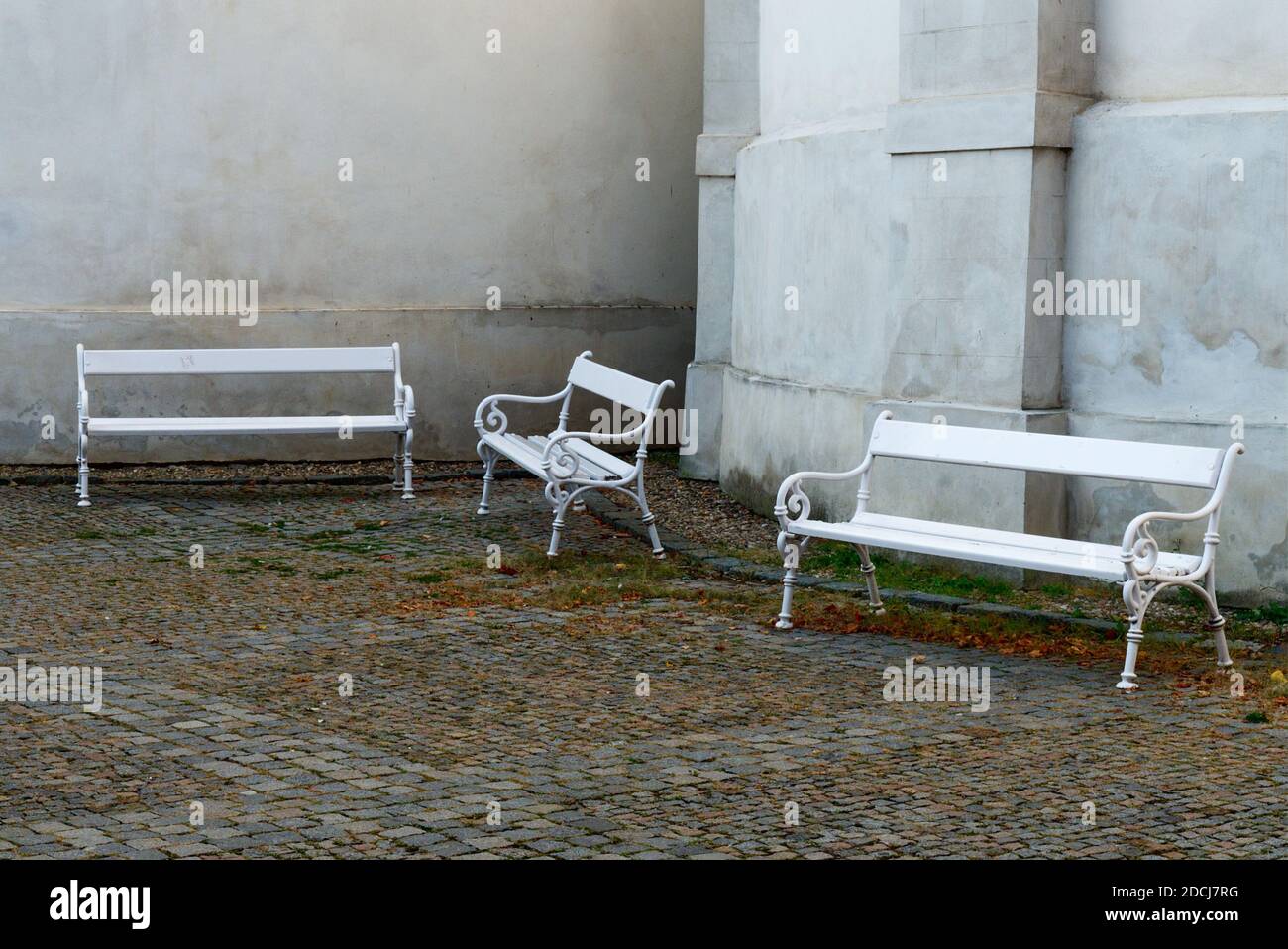 Old benches empty hi-res stock photography and images - Alamy