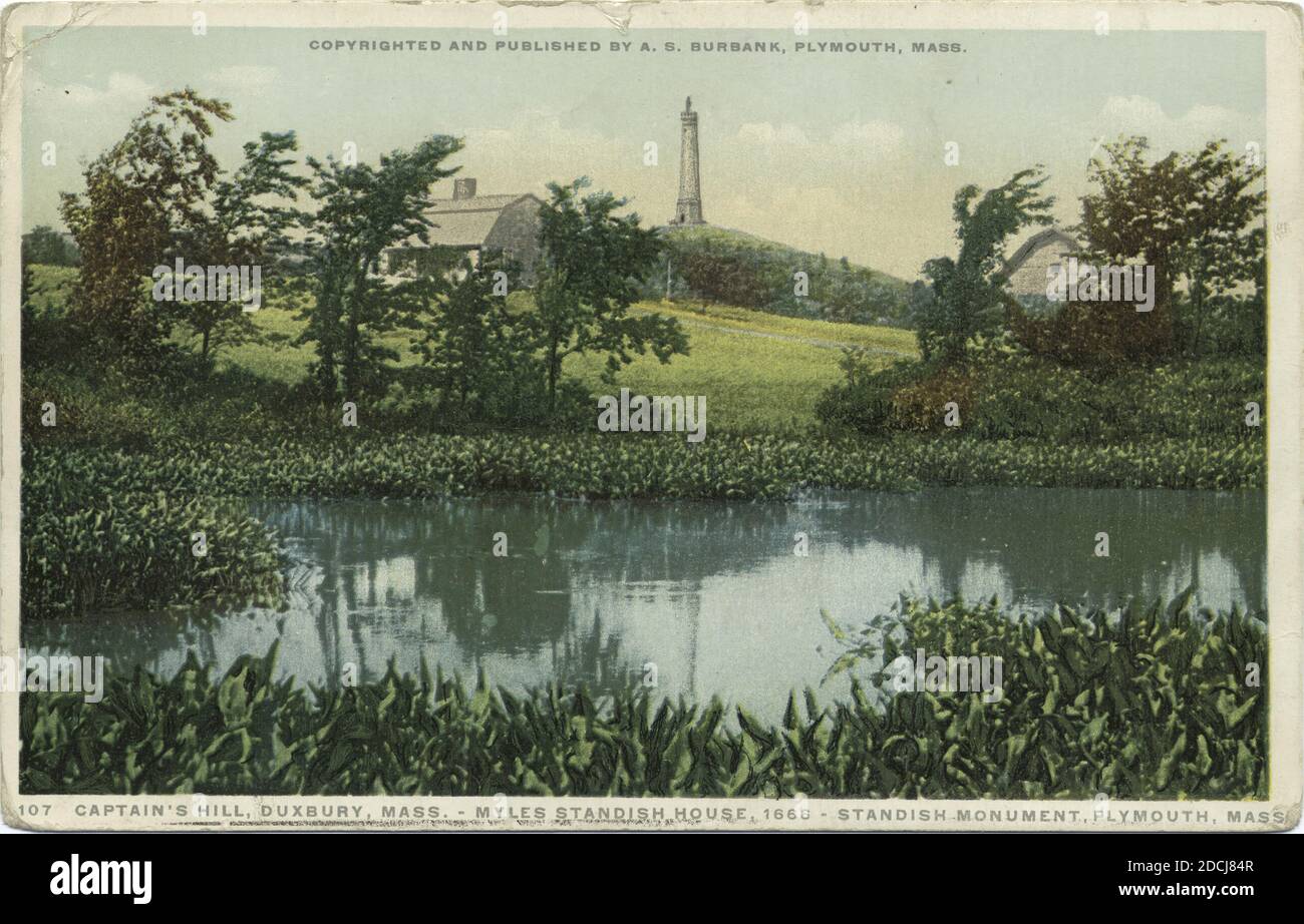 Captain's Hill, Duxbury, Mass., Myles Standish House, 1666 Standish