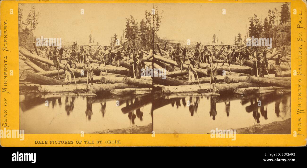 Dale pictures of the St. Croix., still image, Stereographs, 1850 - 1930 Stock Photo