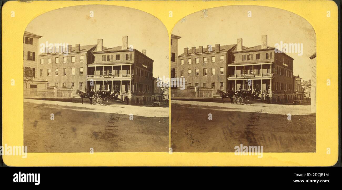 Atlantic house., still image, Stereographs, 1850 - 1930, Procter Brothers Stock Photo