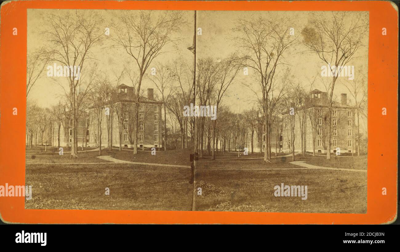 Colby College., still image, Stereographs, 1850 - 1930, S.S. Vose & Son Stock Photo