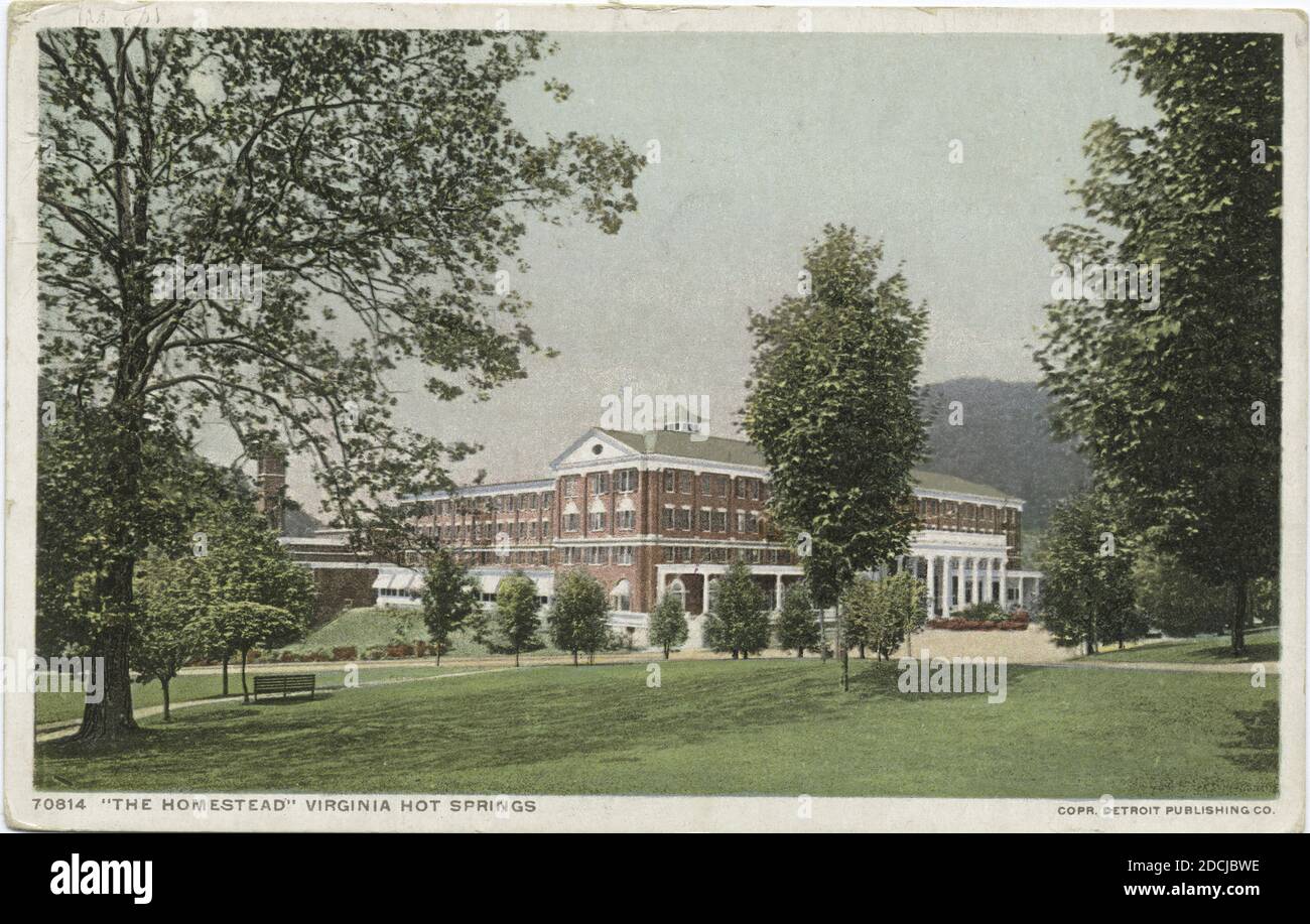 The Homestead, Virginia. Hot Springs, Va., still image, Postcards, 1898