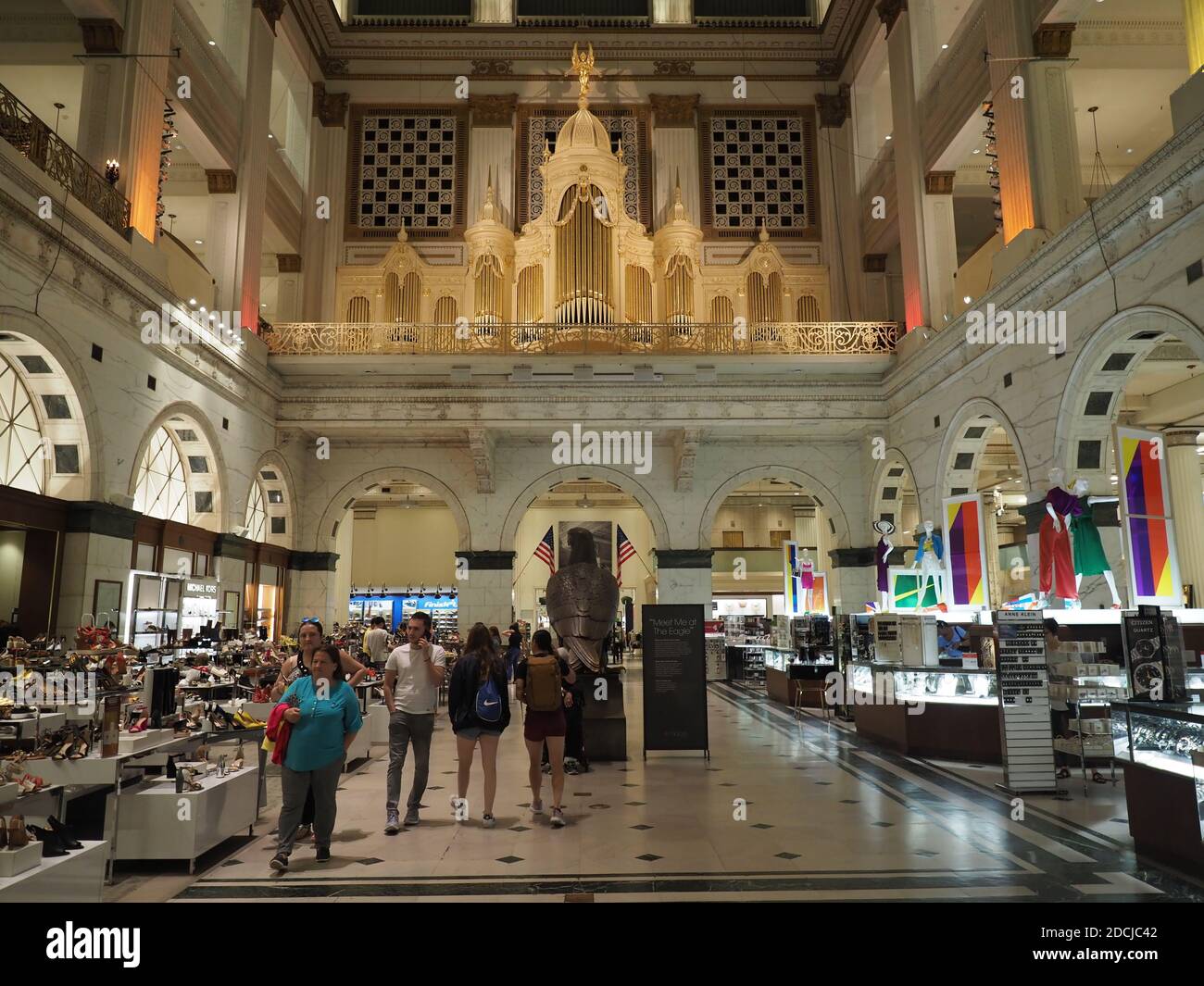 Interior image of Macy's in Philadelphia. Stock Photo