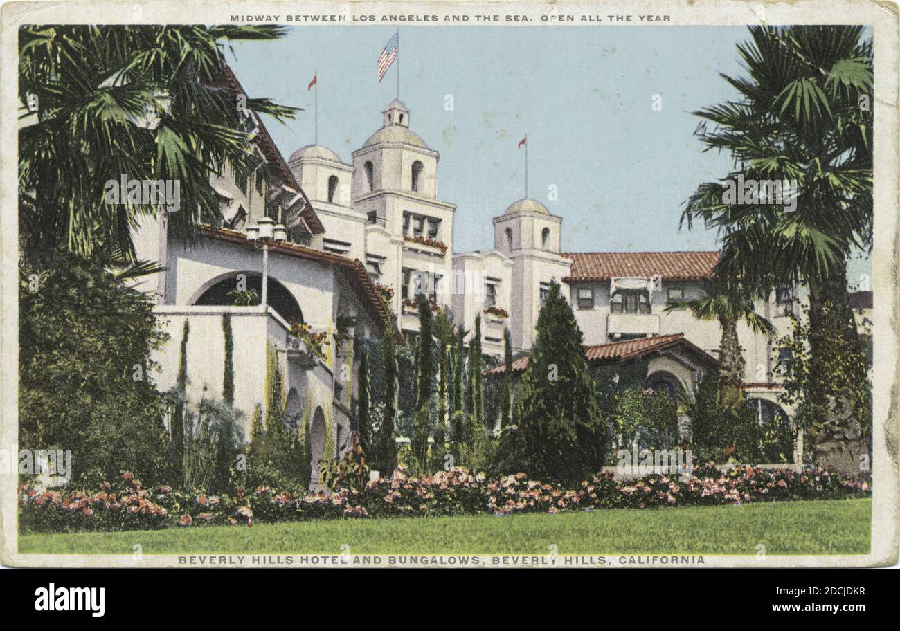 Beverly hills hotel and bungalows hires stock photography and images