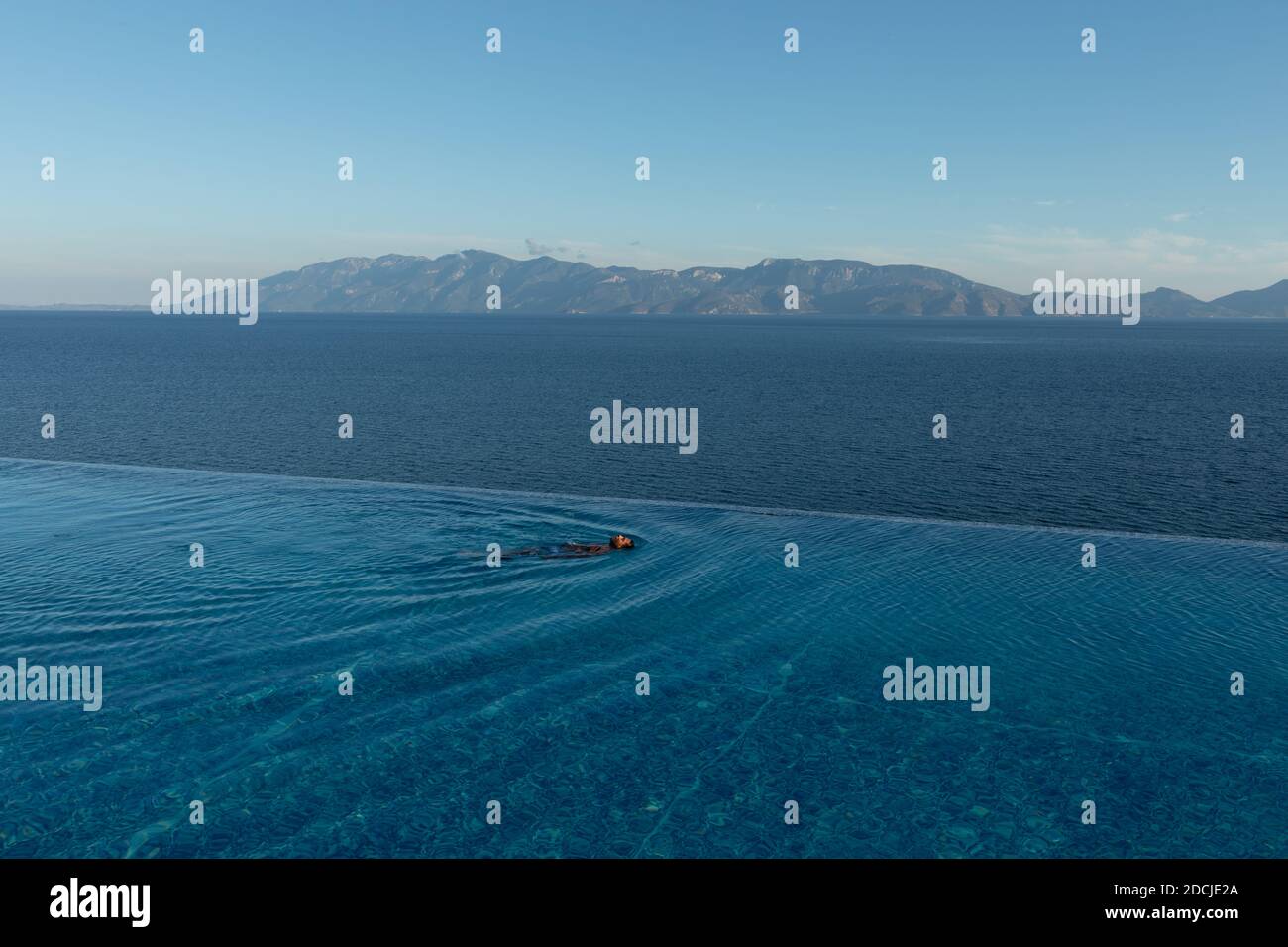 Infinity Pool, Kos, Greece Stock Photo