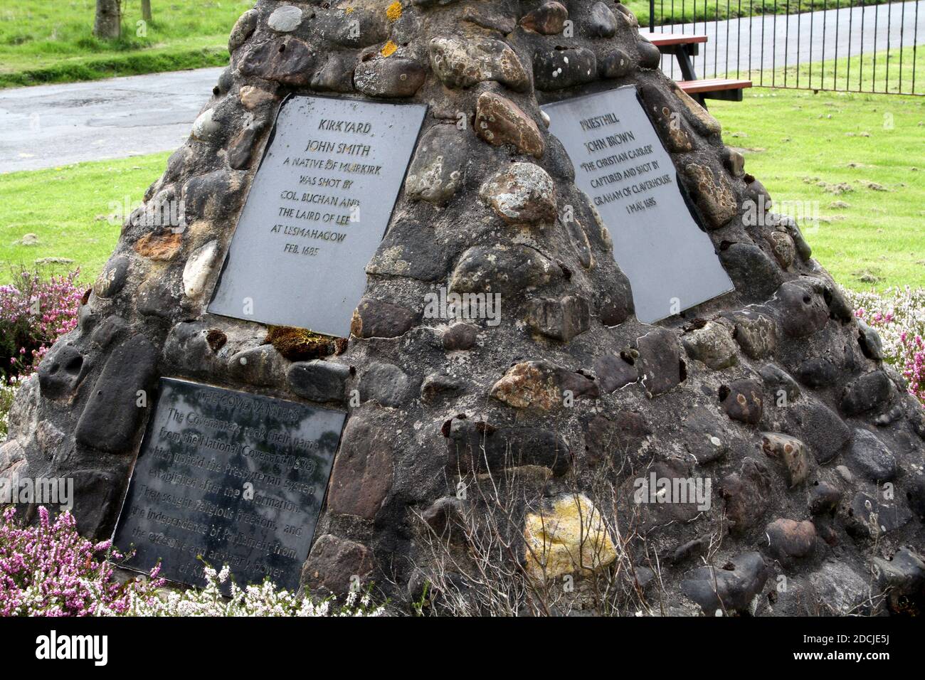 Muirkirk Village, East Ayrshire, Scotland, UK . Layby with tourist