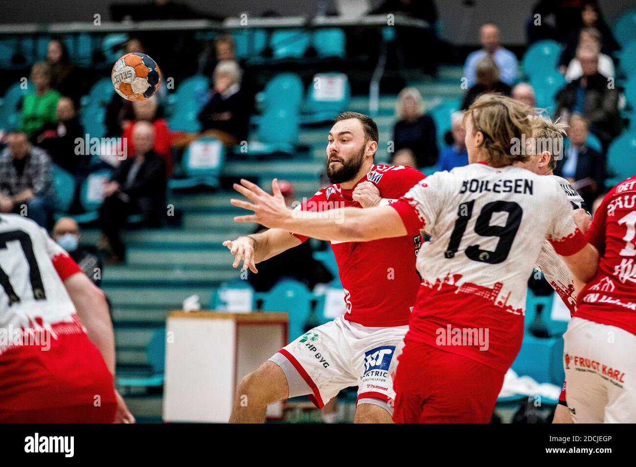 Kolding, Denmark. 21st Nov, 2020. Nikolaj Laeso (13) of